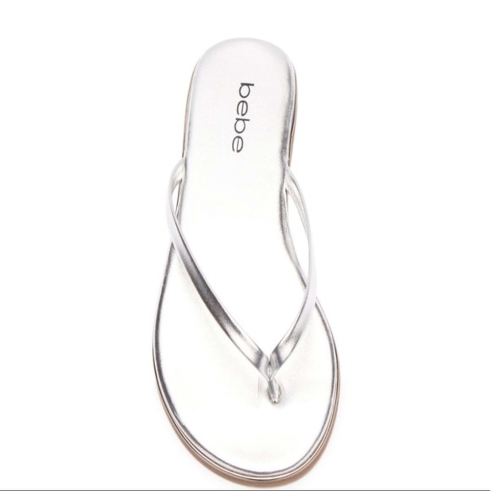 Bebe Silver Thing Sandals - Picture 3 of 5